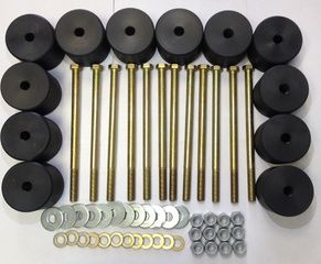 Боди лифт комплект Алком 50 мм (d=60 мм) с крепежом (12 болтов М12x160) для УАЗ 3151 1985-2013 Черный. Артикул 3405