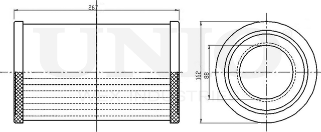 Фильтр воздушный (Unio). Артикул FLT-10044