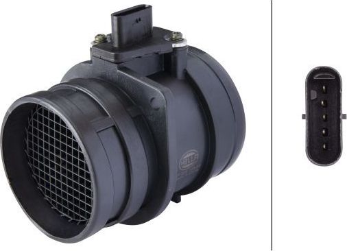 Датчик массового расхода воздуха (ДМРВ) Hella для Volkswagen Passat B6 2005-2011. Артикул 8ET 009 149-591