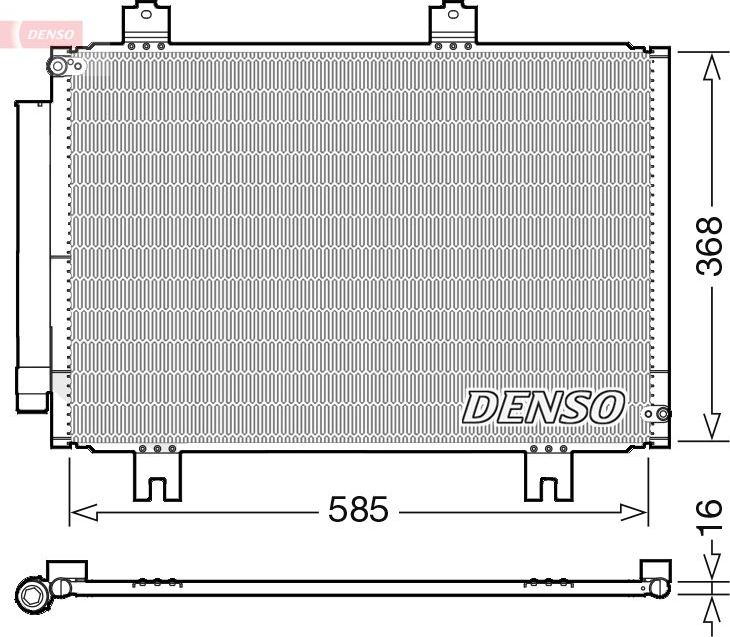 Радиатор кондиционера (конденсатор) Denso. Артикул DCN40020