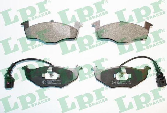 Тормозные колодки LPR передние для Audi A2 2001-2005. Артикул 05P972