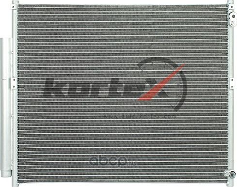 Радиатор кондиционера с ресивером Toyota Land Cruiser Prado (02-) (LRAC 1951) (Kortex). Артикул KRD2202