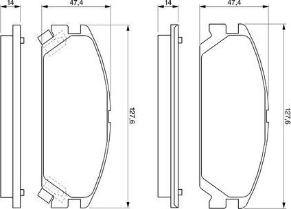 Тормозные колодки Bosch. Артикул 0 986 460 936