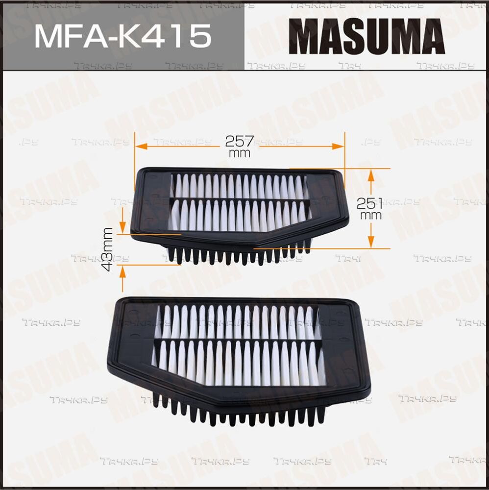 Фильтр воздушный (Masuma). Артикул MFAK415