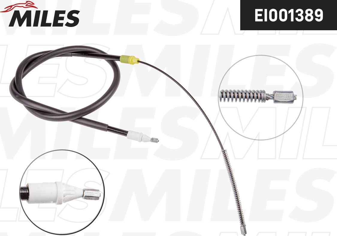 Трос ручника (тросик ручного тормоза) Miles. Артикул EI001389