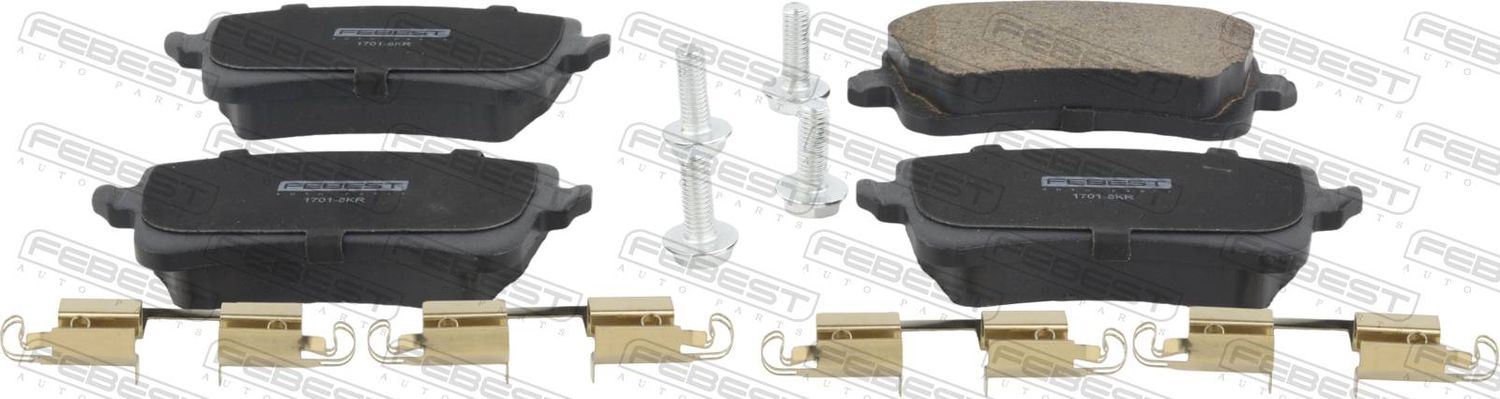 Тормозные колодки Febest. Артикул 1701-8KR