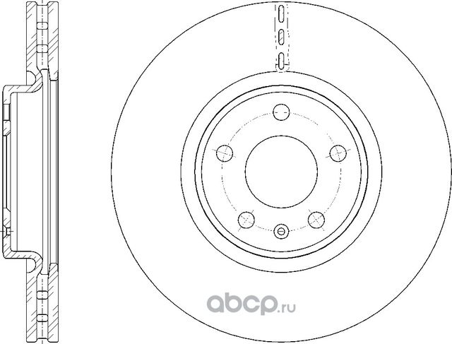 Диск тормозной (G-Brake). Артикул GR21343