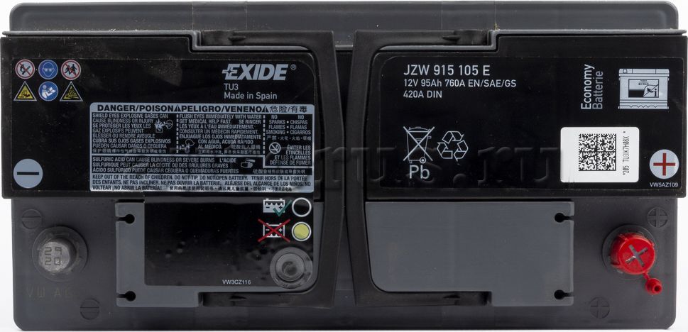Аккумулятор VAG. Артикул JZW915105E
