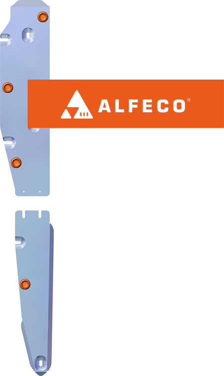 Защита алюминиевая Alfeco для топливопрода Volvo S60 I 2000-2010. Артикул ALF.27.18al