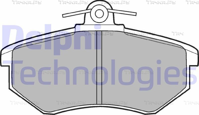 Тормозные колодки Delphi (Low-Metallic). Артикул LP904