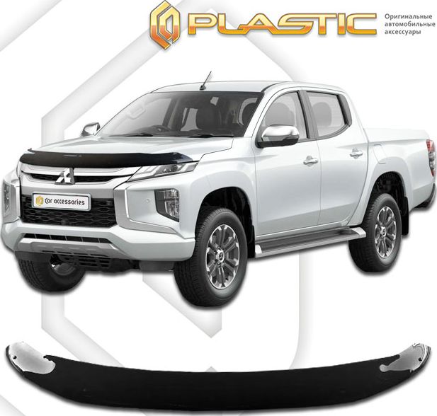 Дефлектор СА Пластик для капота (Classic черный) Mitsubishi L200 V 2019-2026. Артикул 2010010114534