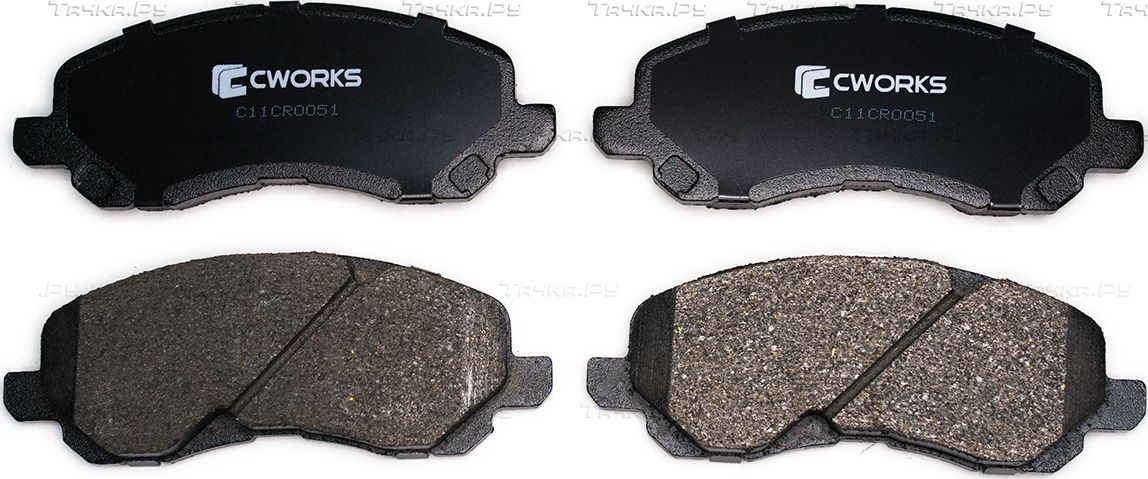 Тормозные колодки Cworks передние для Chrysler Sebring III 2007-2010. Артикул C11CR0051