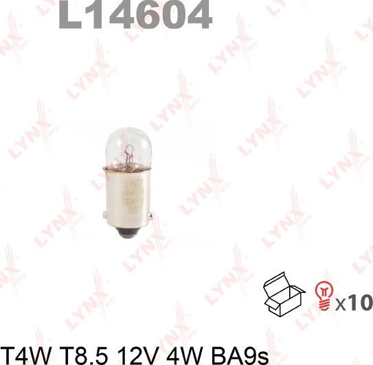 Лампа накаливания LYNXauto. Артикул L14604