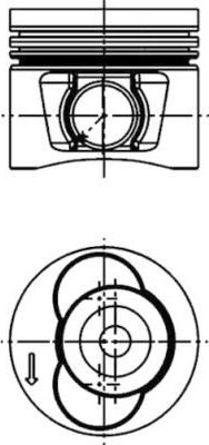 Поршневая група Kolbenschmidt для Volkswagen Crafter I 2006-2013. Артикул 40715610