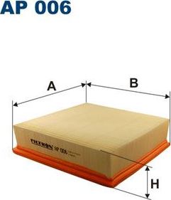 Воздушный фильтр Filtron для Datsun mi-DO 2014-2025. Артикул AP 006