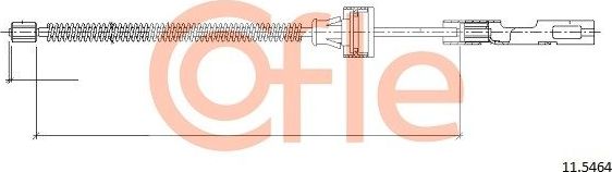 Трос ручника (тросик ручного тормоза) Cofle задний правый/левый для Ford B-MAX 2012-2018. Артикул 11.5464