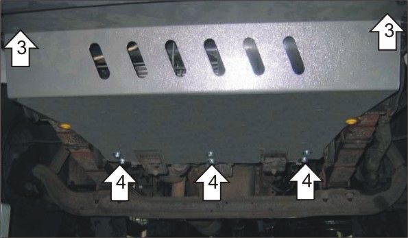 Защита Мотодор для радиатора Hyundai HD 72 2003-2026. Артикул 20903