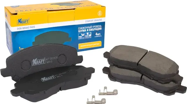 Колодки тормозные MITSUBISHI LANCER/OUTLANDER 03- перед. (Kraft) Kraft. Артикул KT091429