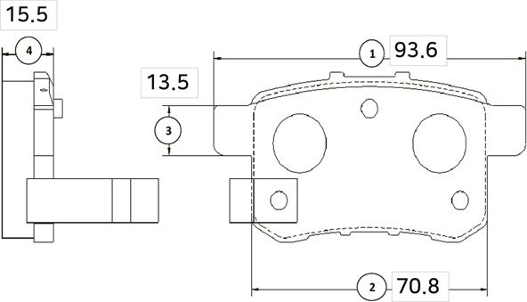 Тормозные колодки CTR. Артикул GK0344