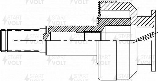 Бендикс стартера StartVOLT для Volvo  FH 2005-2026. Артикул VCS 2003