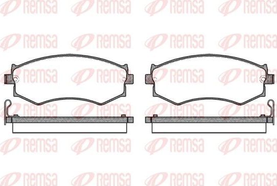 Тормозные колодки Remsa. Артикул 0350.04