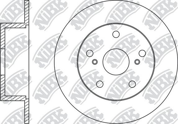 Тормозной диск NiBK. Артикул RN1487