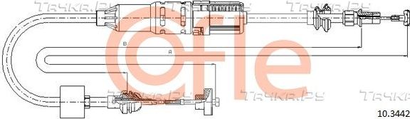 Трос сцепления Cofle для Volkswagen Polo III 1994-2001. Артикул 92.10.3442