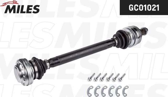 Полуось (привод в сборе, приводной вал) Miles левая для BMW 1 I (E81/E82/E87/E88) 2007-2011. Артикул GC01021