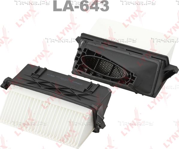Воздушный фильтр LYNXauto. Артикул LA-643