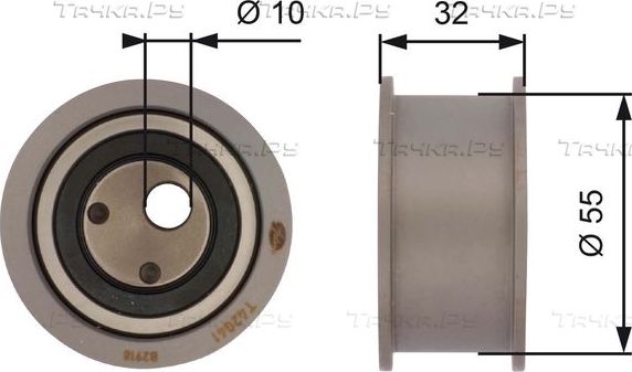 Натяжной ролик (натяжитель) ремня ГРМ Gates PowerGrip®. Артикул T42041
