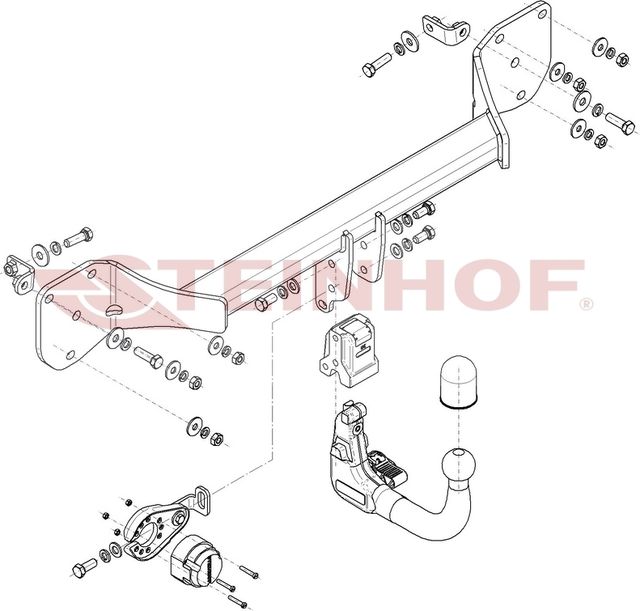 Фаркоп Steinhof для Mercedes-Benz GLB-Класс X247 2019-2026. Артикул M-189
