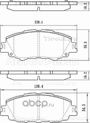 Колодки тормозные перед TOYOTA COROLLA 19-PRIUS P (SAT). Артикул ST280198