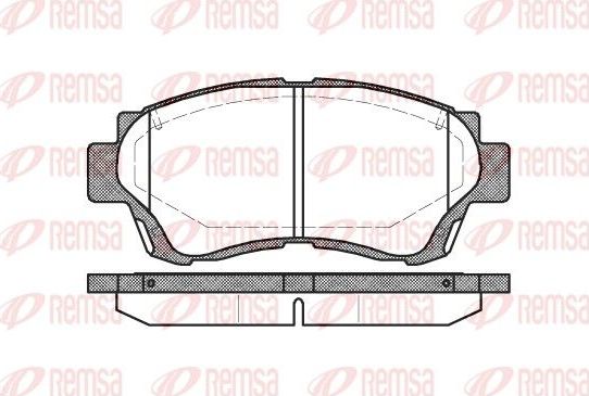 Тормозные колодки Remsa. Артикул 0370.00
