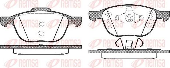 Тормозные колодки Remsa передние для Mazda 3 II (BL) 2008-2013. Артикул 1082.30