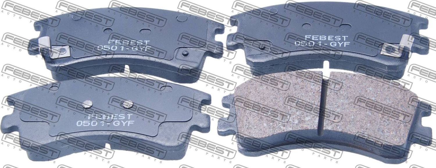 Тормозные колодки Febest. Артикул 0501-GYF
