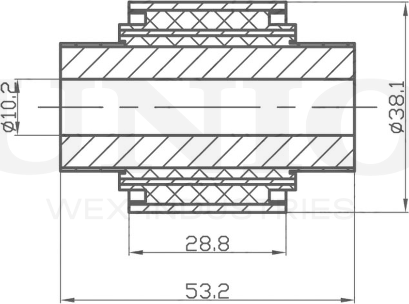 Сайлентблок рычага подвески (Unio). Артикул RMP-20268