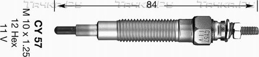 Свеча накаливания (накала) NGK D-Power. Артикул 4994
