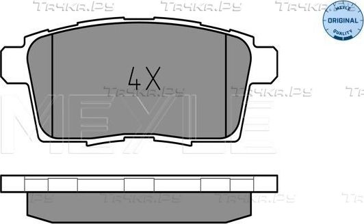 Тормозные колодки Meyle Original. Артикул 025 245 4517