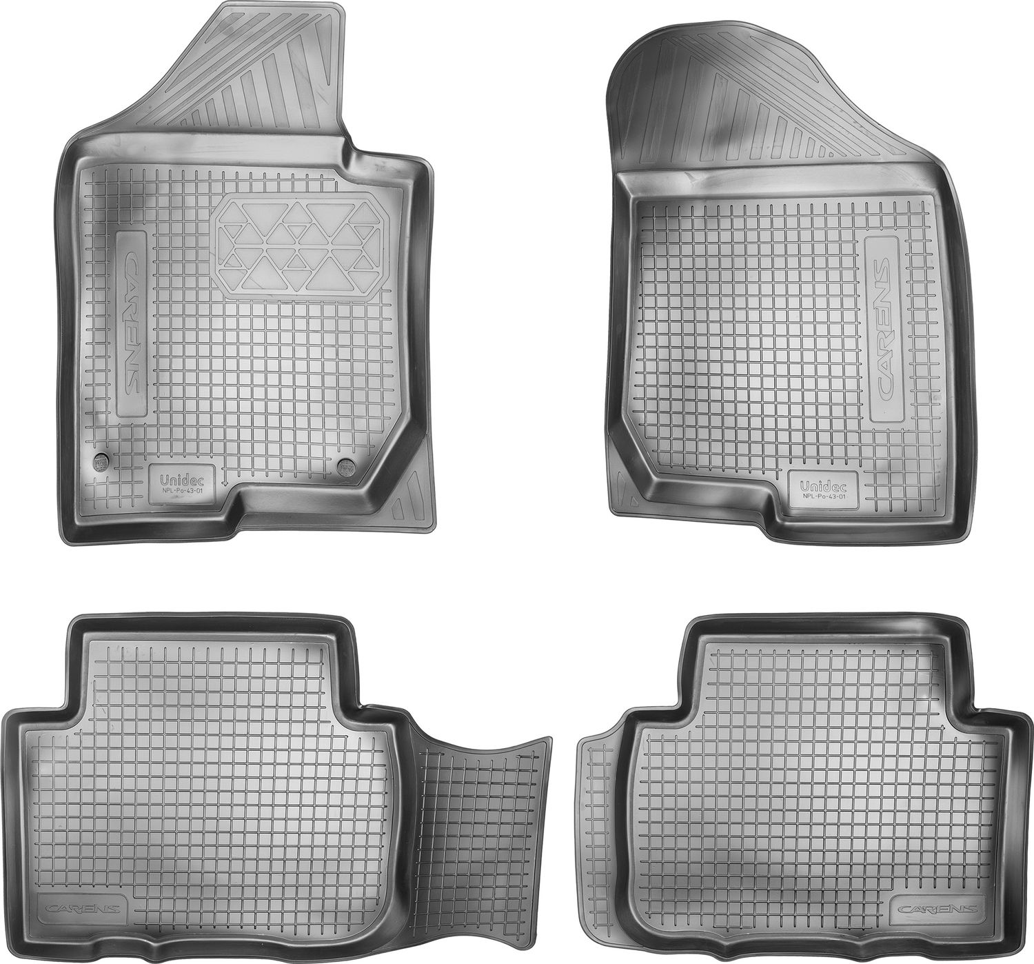 Коврики Норпласт для салона Kia Carens III 2006-2012. Артикул NPL-Po-43-01