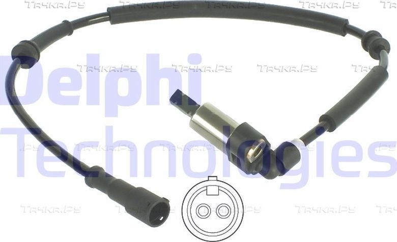 Датчик ABS Delphi задний задний левый для Renault Megane IV 2010-2026. Артикул SS20145