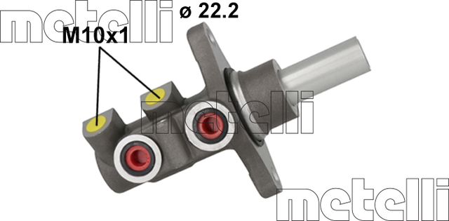 Тормозной цилиндр главный Metelli для Toyota Yaris II 2006-2013. Артикул 05-1157