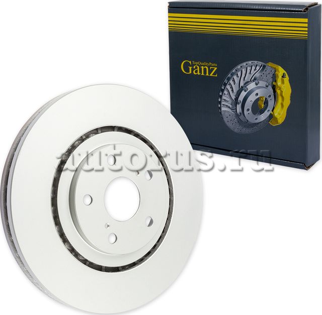 Диск тормозной передний с покрытием (Ganz). Артикул GIJ06092