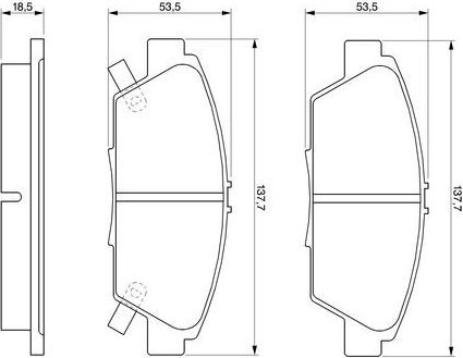 Тормозные колодки Bosch. Артикул 0 986 424 289