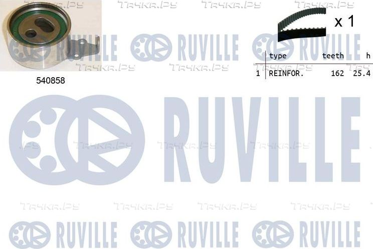 Ремень ГРМ с роликами (комплект) Ruville для Kia Magentis I 2001-2005. Артикул 550439