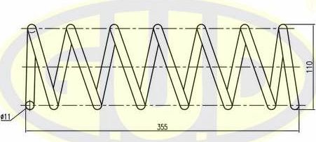 Пружина подвески G.U.D.. Артикул GCS255438