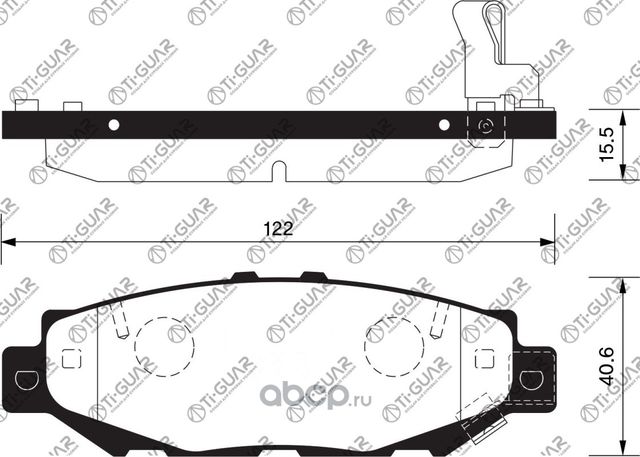 Тормозные колодки (TI-Guar). Артикул TG369C