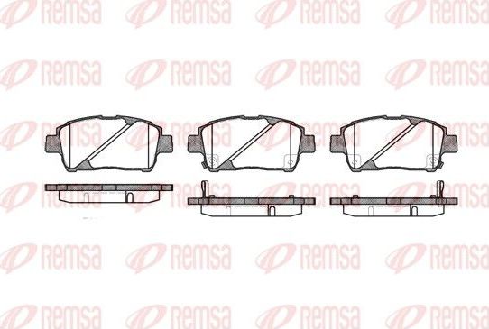 Тормозные колодки Remsa. Артикул 0740.02