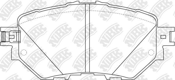Тормозные колодки NiBK. Артикул PN5815