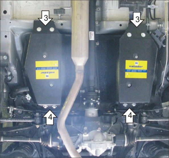 Защита Мотодор для бензобака Suzuki Grand Vitara II 2005-2015. Артикул 12403