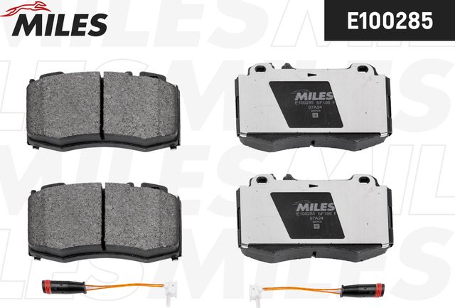 Тормозные колодки Miles (Semi-Metallic) передние для Mercedes-Benz CLS I (C219) 2004-2010. Артикул E100285